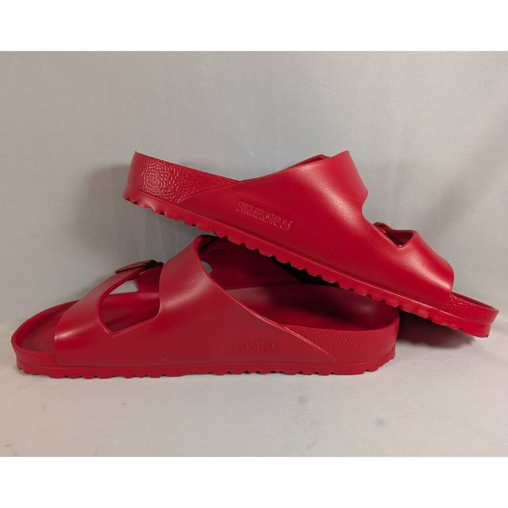 Birkenstock Arizona EVA Sandals EU 46 Mens 13 Red Waterproof Double Strap NWOB - Picture 4 of 6